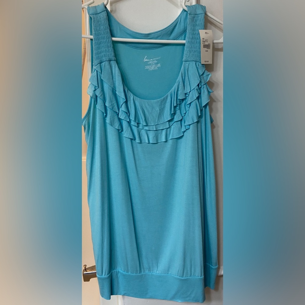 NWT Lane Bryant turquoise tank 14/16